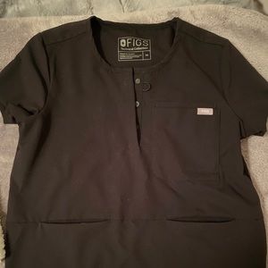 Figs black Zaria Scrub Top